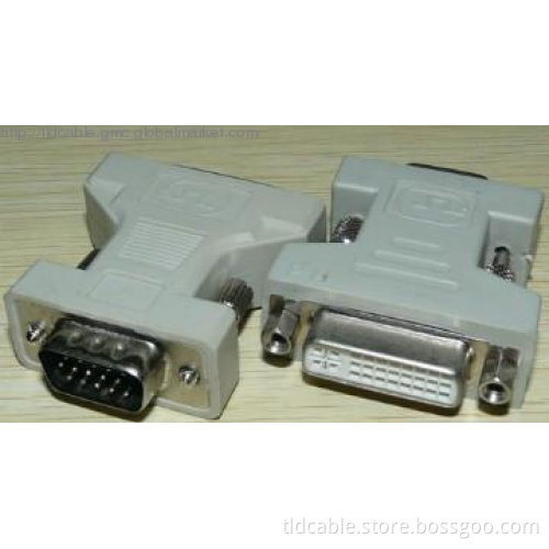 DVI 24+5 Female to VGA Male Adapter